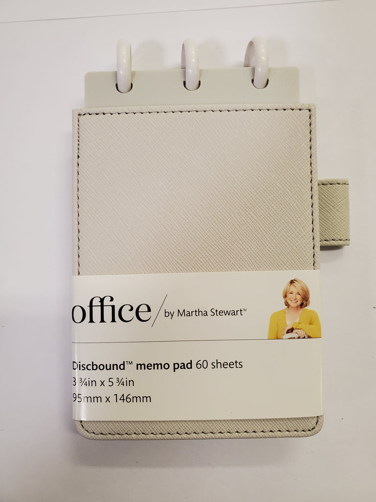 Discbound Memo Pad - Martha Stewart - IVORY