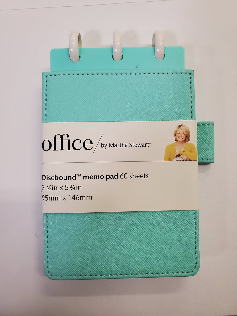 Discbound Memo Pad - Martha Stewart - TURQUOISE