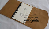 Double Wrap-Around Leather Discbound Notebook Cover