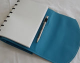Double Wrap-Around Leather Discbound Notebook Cover